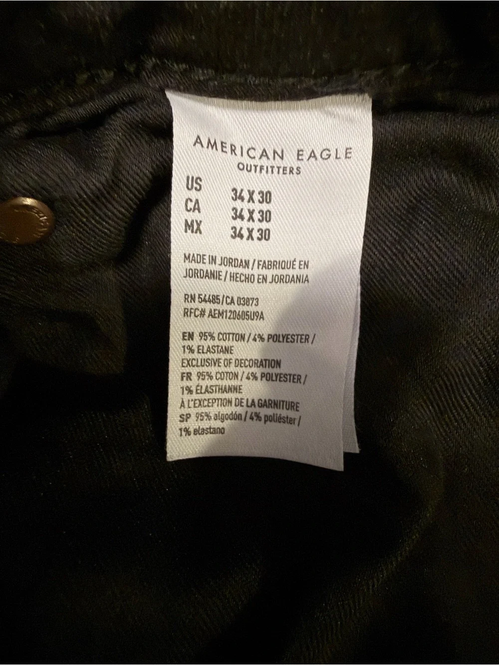 American Eagle Outfitters Black AirFlex+ Jeans